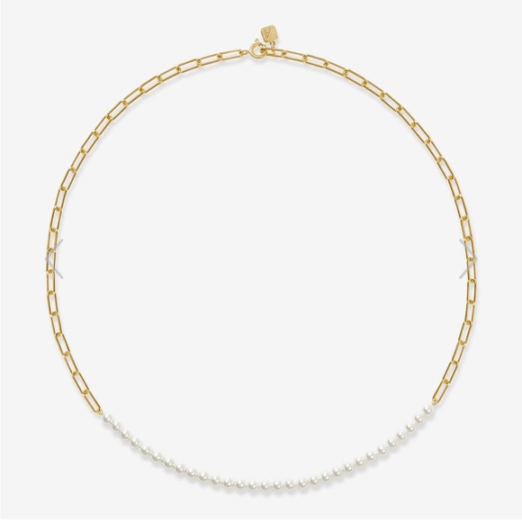 Adornmonde Harper Pearl Necklace, Gold - Picture 1 of 3